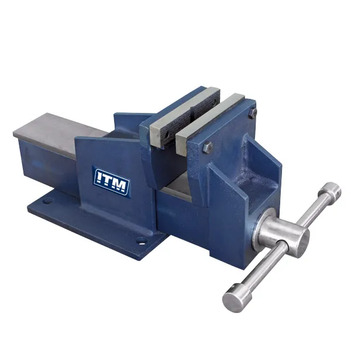 150mm Fabricated Steel Bench Vices - Straight Jaw ITM TM102-150