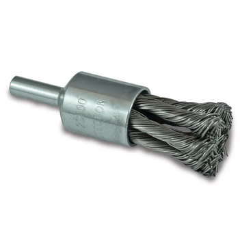 Twist Knot End Brush Steel 25mm 1/4" Round Shank ITM TM7005-025