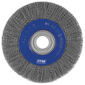 Crimp Wire Wheel Brush Steel 200mm X 25mm Multi Bore  ITM TM7012-201