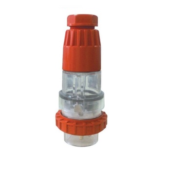 Extension Plug Straight 3 Pin 15 Amps Flat IP66 TSIXPS315