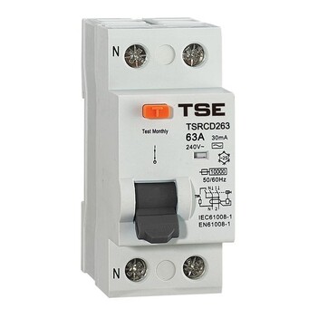 Residual Current Device RCD 2 Pole 40A DIN Mounted A Type TSMRCD240A