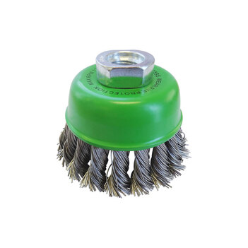  Multi-Thread Twistknot Stainless Steel Cup Brush 75mm Tomcat TTC75SS