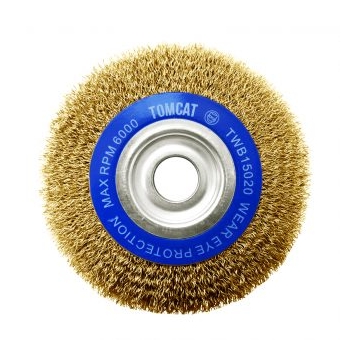 150mm x 20mm Multi-Bore Crimped Wheel Brush Tomcat TWB15020