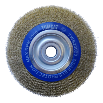 200mm x 20mm Crimped Wheel Brush TWB20020