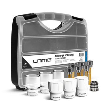 T2 / T3W TIG Super Series Ceramic and Quartz Consumable Starter Kit Unimig U42006