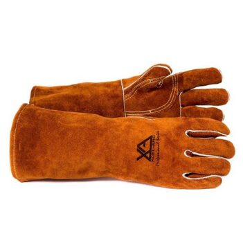 UNIMIG Large Professional Brown Gauntlet Leather Welding Gloves – Left UMWG1LL