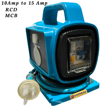 10 Amp to 15 Amp Plug Adaptor RCD Safety Power Block UR100-1RV