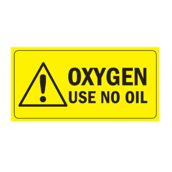 Label Oxygen For Outlet Point (1 Pack = 100 Labels) Tesuco W-MANLAB-01