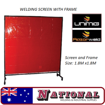 Welding Screen & Frame 1.8 Metres x 1.8 Metres WC1.8XWF1.8