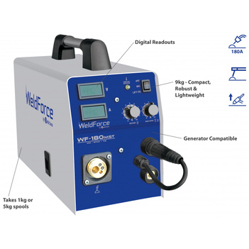 MIG / Stick / TIG Welder Weldforce 180MST Weldclass WF-06128