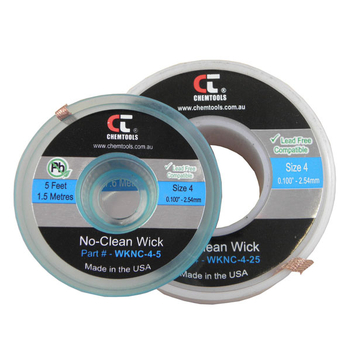 Solder Wick/Braid No Clean 2.50mm - Blue 25 Feet