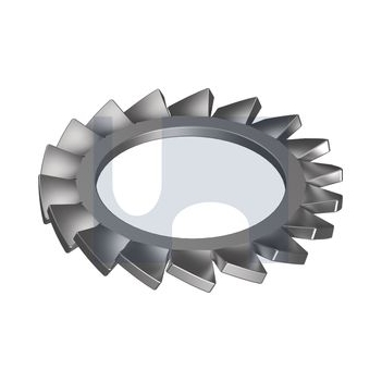 304 Stainless Finish Lock Washer External Serrated Tooth Metric Hobson