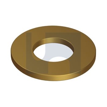 Brass Finish Flat Round Washer Imperial ID Hobson