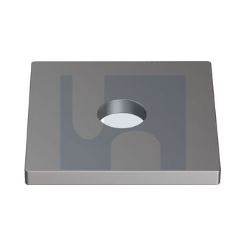 Hot Dip Galvanised Finish Square Washer Hardened 35-41 HRC Metric ID Hobson
