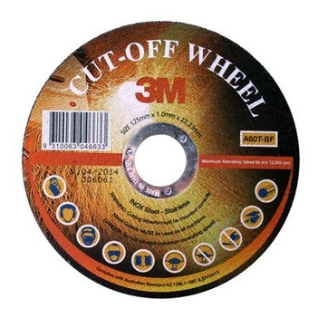 Cut-Off Wheel 125mm x 1mm x 22.23 Thin Inox 3M™ XC002062625 Pack of 10