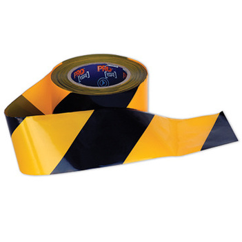 Barricade Tape Yellow/Black 100M x 75 MM Prochoice YB10075