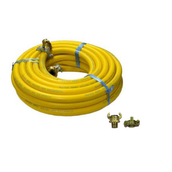 Yellow Rubber Fitted Compressor Hose