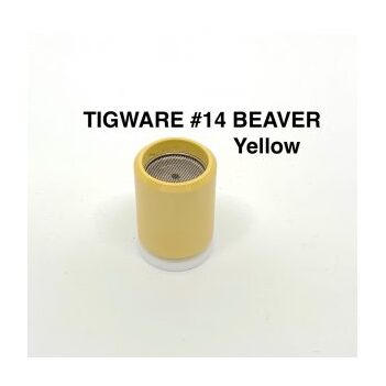 DC TIG Ceramic Nozzles – Super Tough Yellow Size 14 For 9 Series Torch