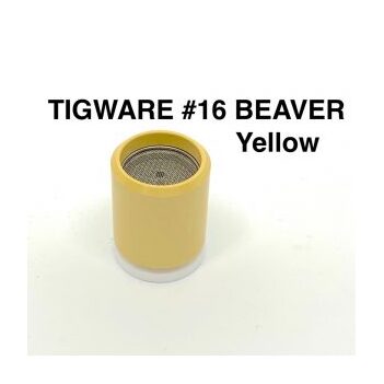 DC TIG Ceramic Nozzles – Super Tough Yellow Size 16 For 9 Series Torch