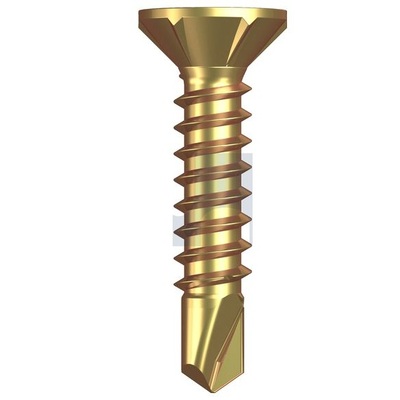 Zinc Yellow Passivate Countersunk Ribbed Metal Point category image